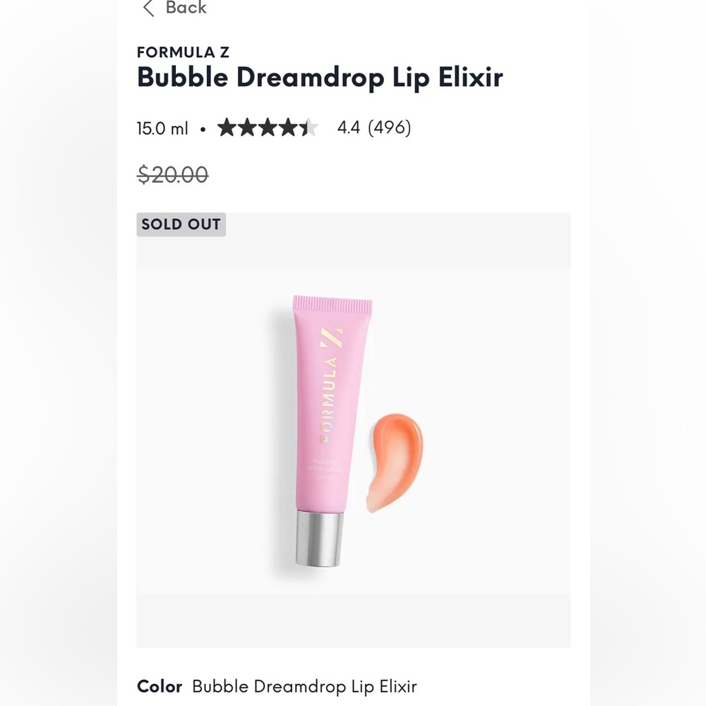 Formula Z Bubble Dreamdrop Lip Elixir
